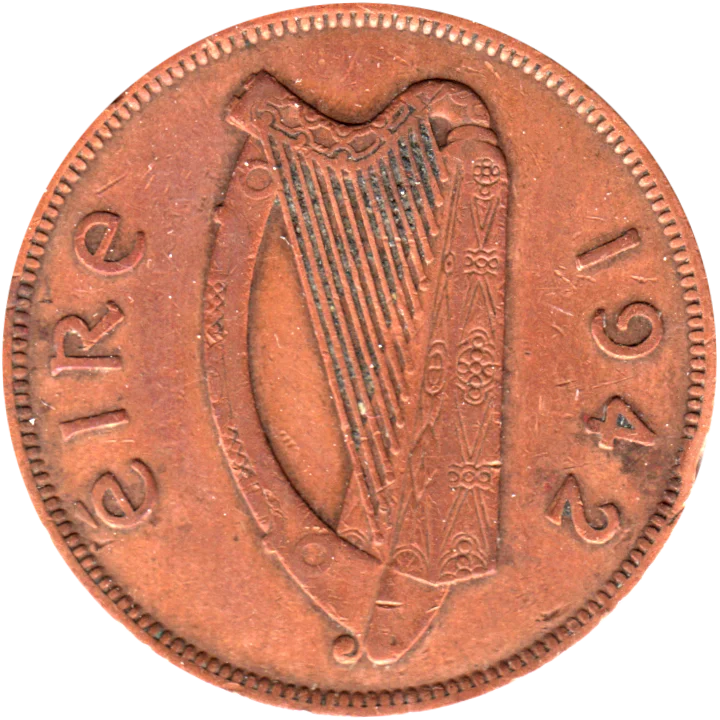 1 pingin, 1942 Obverse