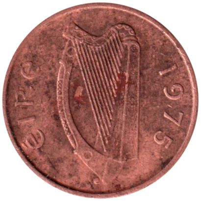 ½ pingin, 1975 Obverse