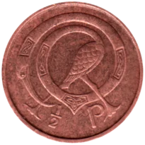 Preview ½ pingin, 1975 reverse