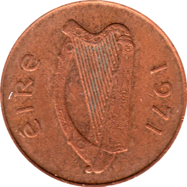 2 pinginí, 1971 Obverse