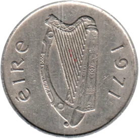 Preview 5 pinginí, 1971 obverse