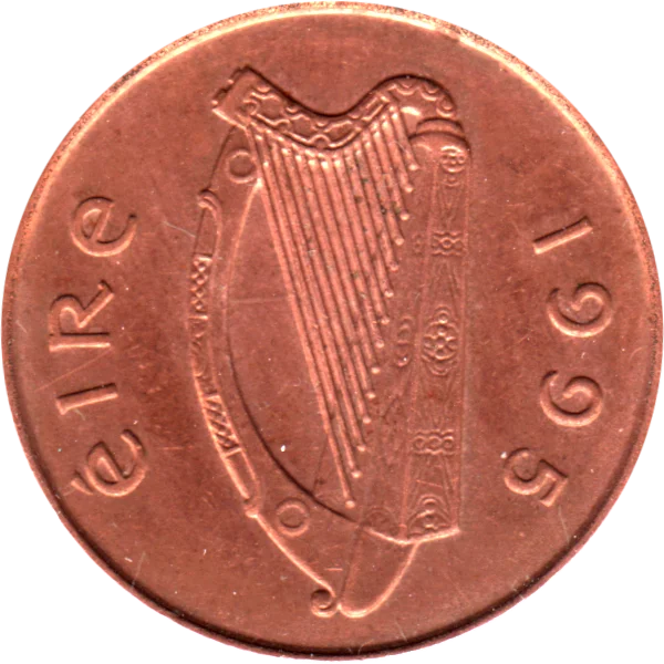 2 pinginí, 1995 Obverse