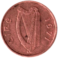 Preview ½ pingin, 1971 obverse