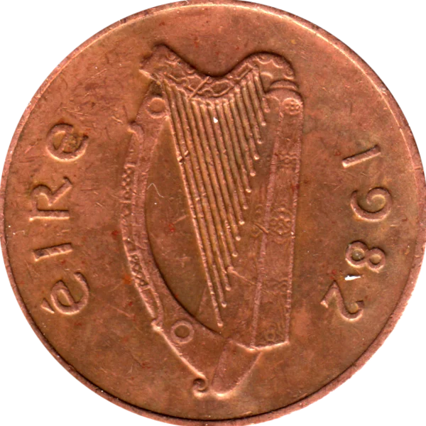 2 pinginí, 1982 Obverse