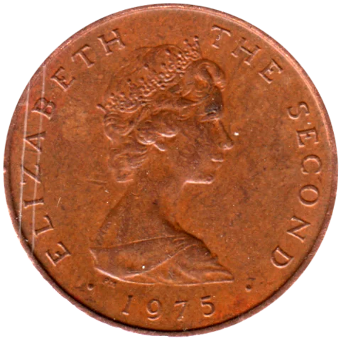 1 penny, 1975 Obverse