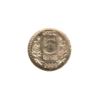 Preview 5 Rupees, 2009 reverse