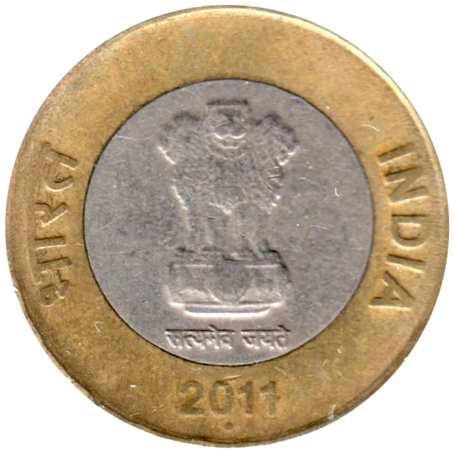 10 Rupees, 2011 Obverse