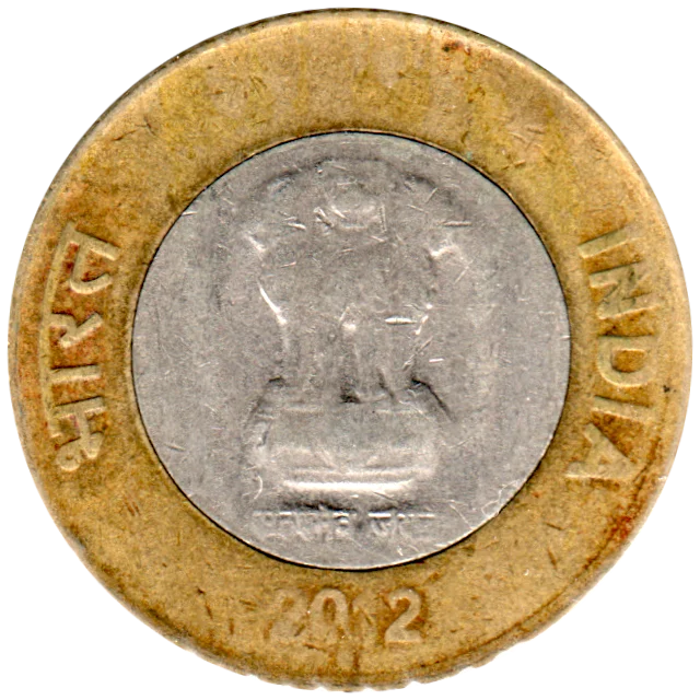 10 Rupees, 2012 Obverse
