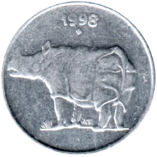 Preview 25 paise, 1998 obverse