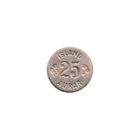 Preview 25 aurar, 1954 reverse