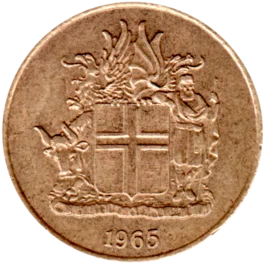 Preview 1 Króna, 1965 obverse