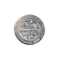 Preview 10 Krónur, 2006 obverse