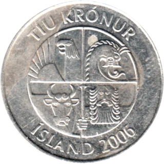 Preview 10 Krónur, 2006 obverse