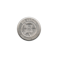 Preview 1 Króna, 1987 obverse