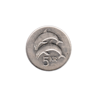 Preview 5 Krónur, 1987 reverse