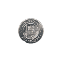 Preview 1 Króna, 1999 obverse