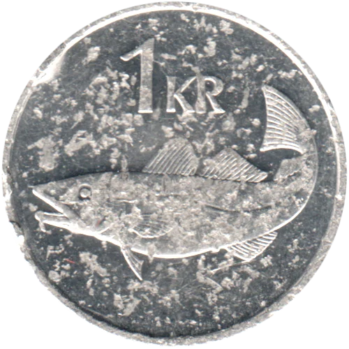 1 Króna, 1999 Reverse