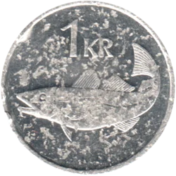 Preview 1 Króna, 1999 reverse