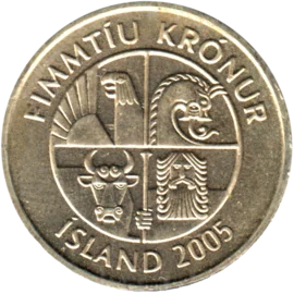 Preview 50 Krónur, 2005 obverse