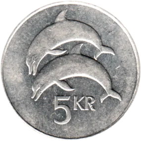Preview 5 Krónur, 2008 reverse