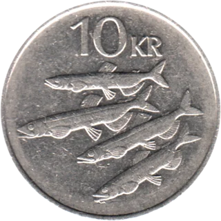 Preview 10 Krónur, 1987 reverse
