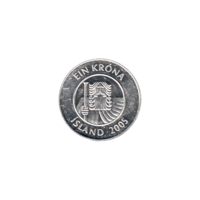 Preview 1 Króna, 2005 obverse