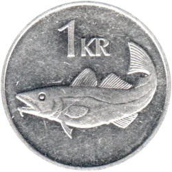 Preview 1 Króna, 2005 reverse