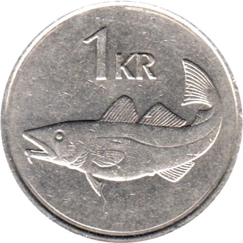 1 Króna, 1981 Reverse
