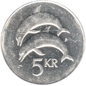 Preview 5 Krónur, 2007 reverse