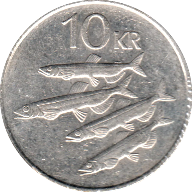 10 Krónur, 1984 Reverse