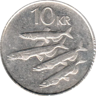 Preview 10 Krónur, 1984 reverse