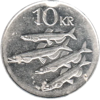 Preview 10 Krónur, 1996 reverse