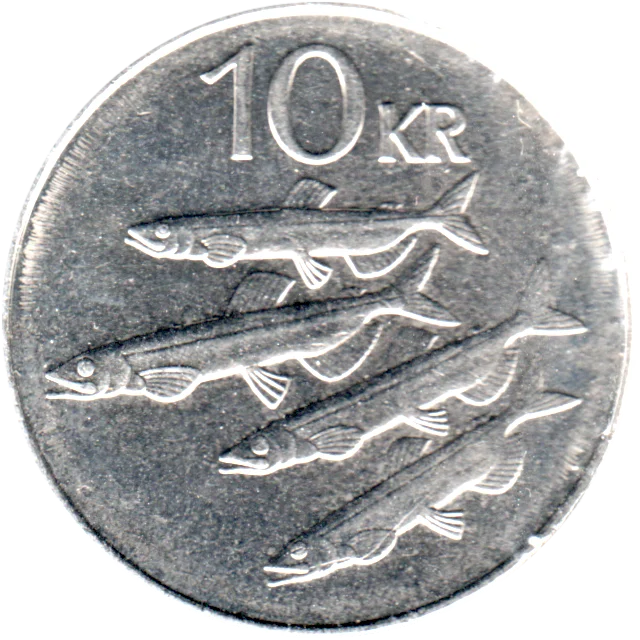10 Krónur, 2008 Reverse