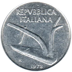 Preview 10 Lire, 1978 obverse