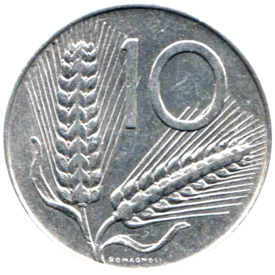 Preview 10 Lire, 1978 reverse
