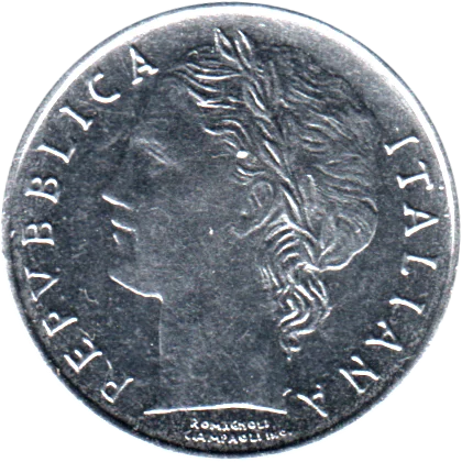 100 Lire, 1990 Obverse