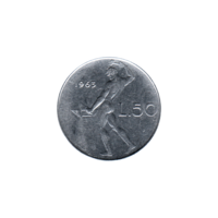 Preview 50 Lire, 1963 reverse