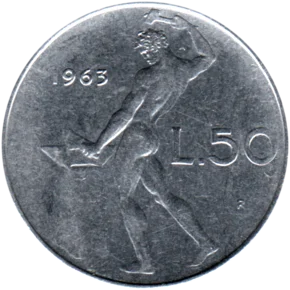 Preview 50 Lire, 1963 reverse