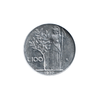 Preview 100 Lire, 1977 reverse