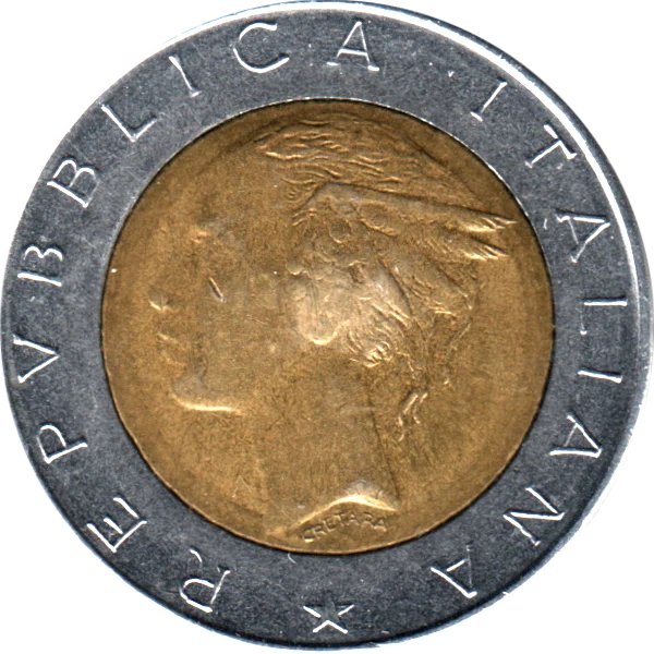 500 Lire, 1984 Obverse