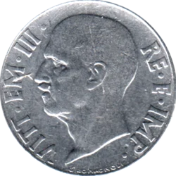 Preview 20 centesimi, 1940 obverse