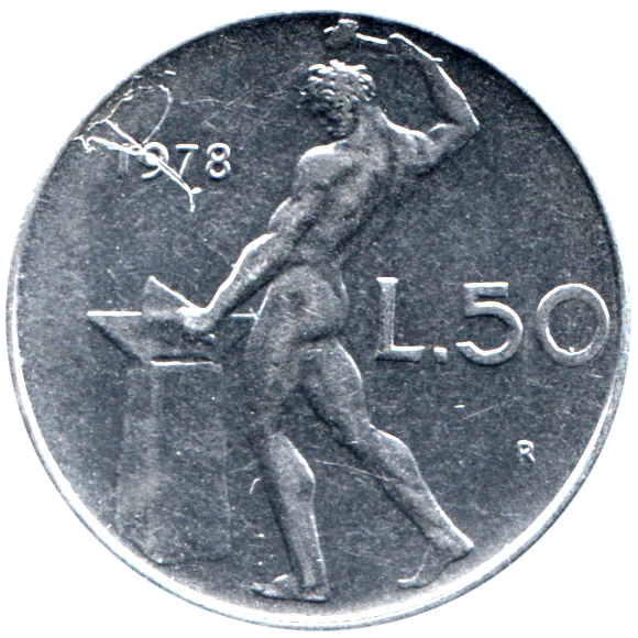 50 Lire, 1978 Reverse