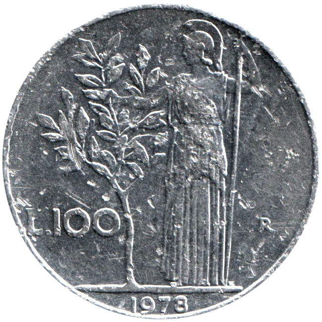 100 Lire, 1978 Reverse
