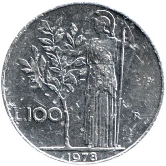 Preview 100 Lire, 1978 reverse