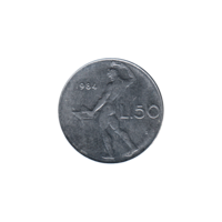 Preview 50 Lire, 1984 reverse