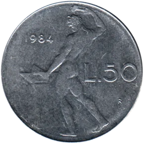 Preview 50 Lire, 1984 reverse