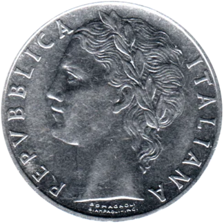 Preview 100 Lire, 1959 obverse