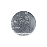 Preview 100 Lire, 1959 reverse