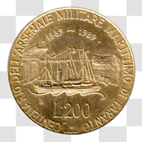 Preview 200 Lire, 1989 reverse