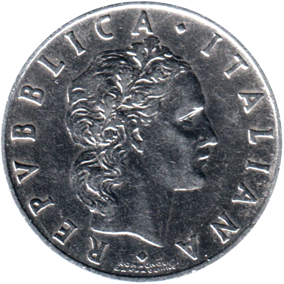 50 Lire, 1954 Obverse